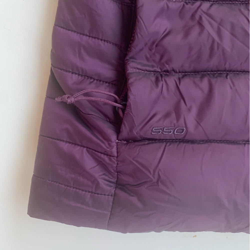 THE NORTH FACE NF0A4R3F Women Aconcagua Puffer Vest Sz S/P Dark Purple 550 Down - Picture 8 of 14